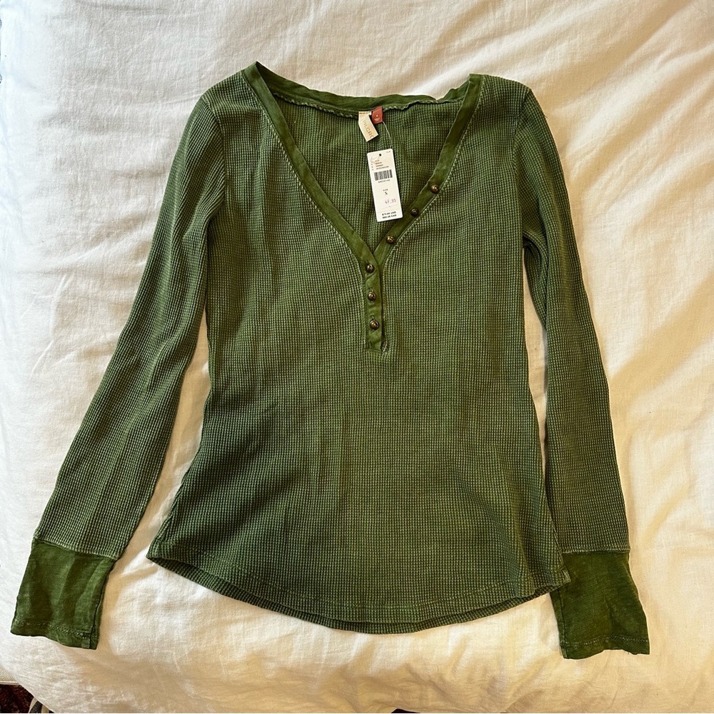 Anthropologie Pilcro thermal top